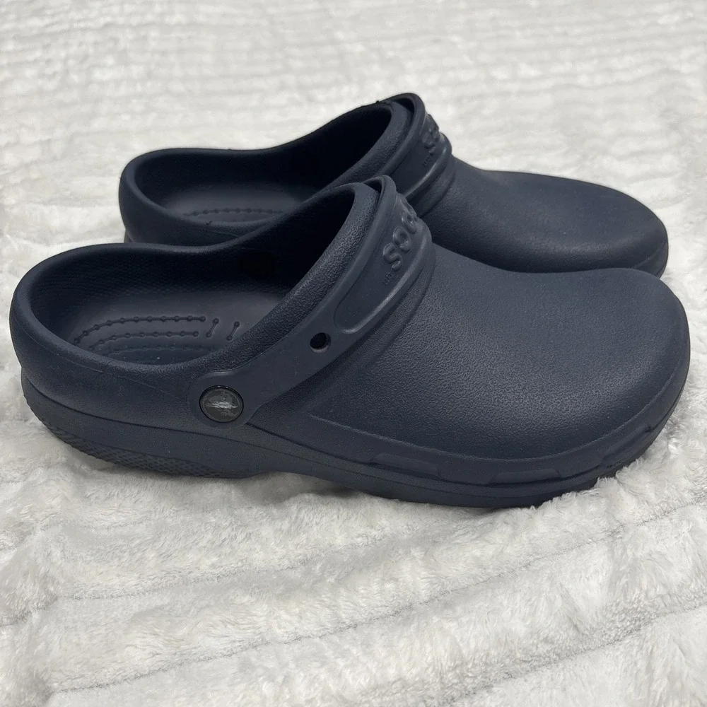 Crocs‎ at Work Unisex Women's 11 Men's 9 Iconic Crocs Comfort Blue